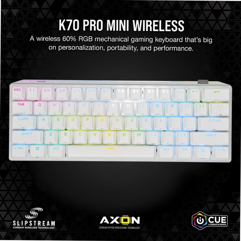 Tastiera K70 PRO MINI WIRELESS - Meccanica, RGB e Velocità Meccanica