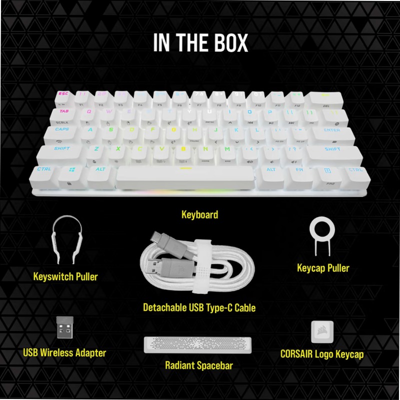 Tastiera K70 PRO MINI WIRELESS - Meccanica, RGB e Velocità Meccanica