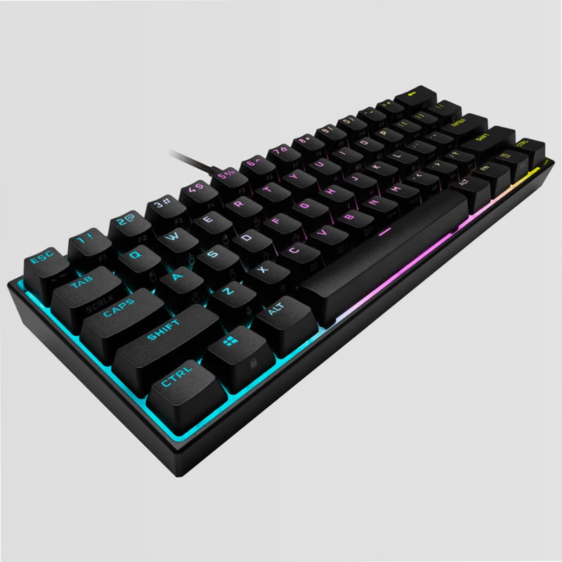 Tastiera gaming meccanica 60% K65 RGB MINI — Cherry MX SPEED — Nero