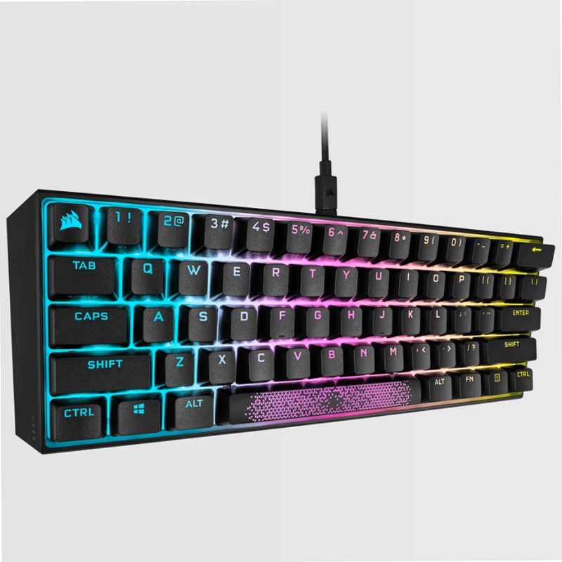 Tastiera gaming meccanica 60% K65 RGB MINI — Cherry MX SPEED — Nero