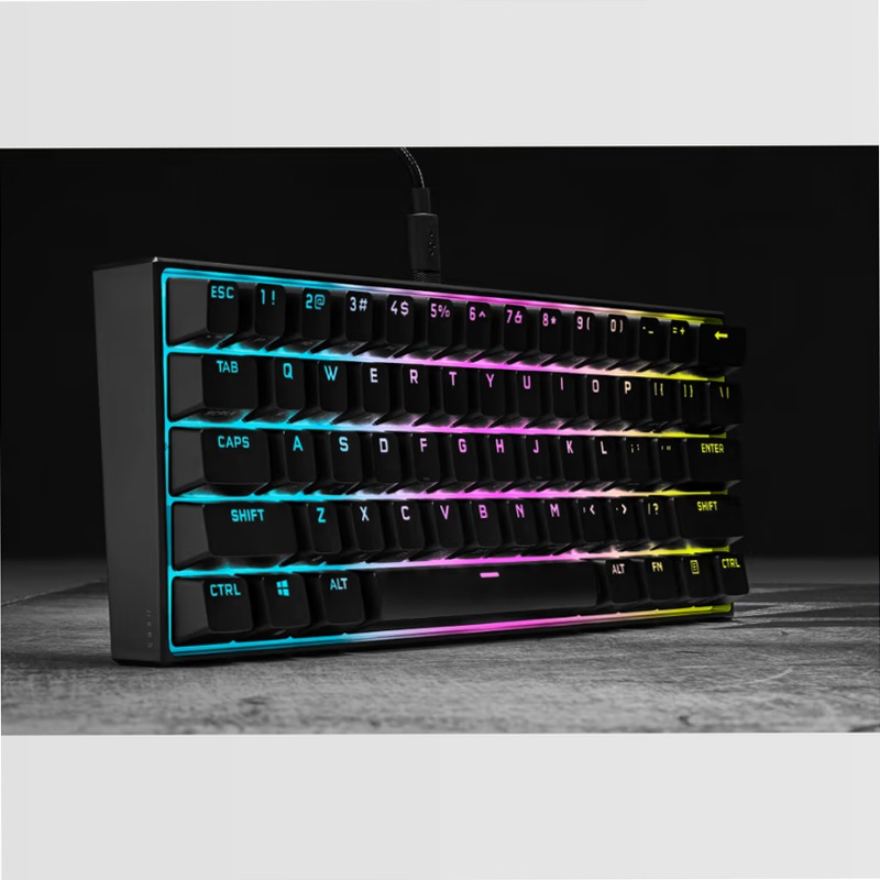 Tastiera gaming meccanica 60% K65 RGB MINI — Cherry MX SPEED — Nero