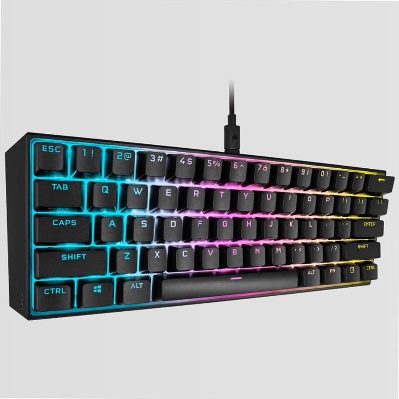 Tastiera gaming meccanica 60% K65 RGB MINI — Cherry MX SPEED — Nero