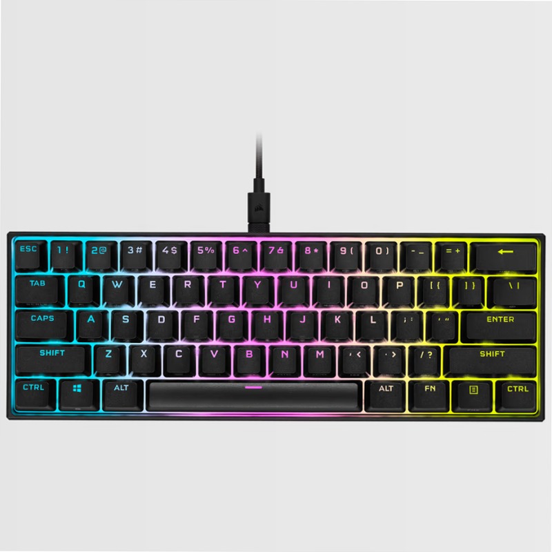 Tastiera gaming meccanica 60% K65 RGB MINI — Cherry MX SPEED — Nero