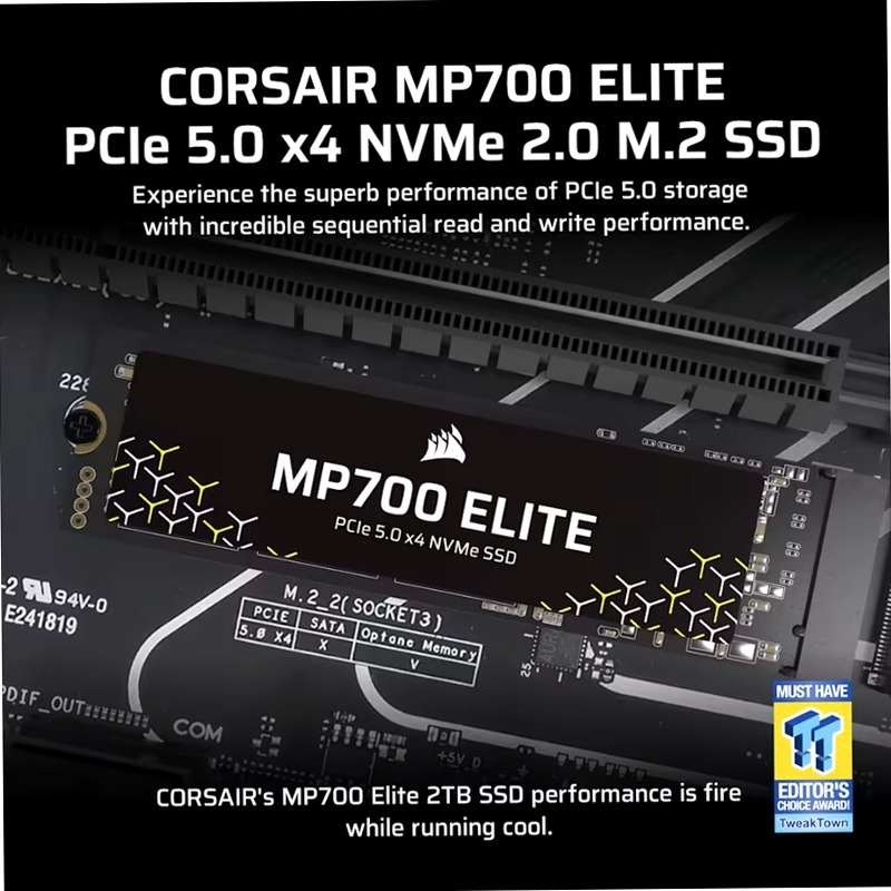Unità SDD MP700 ELITE PCIe 5.0 x4 NVMe M.2 da 1 TB