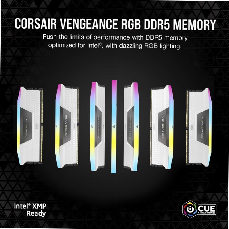 VENGEANCE® RGB 64GB (2x32GB) DDR5 DRAM 5600MT/s