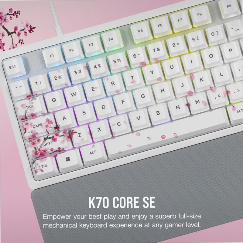 Tastiera Gaming K70 Core SE RGB – Cherry Blossom Meccanica