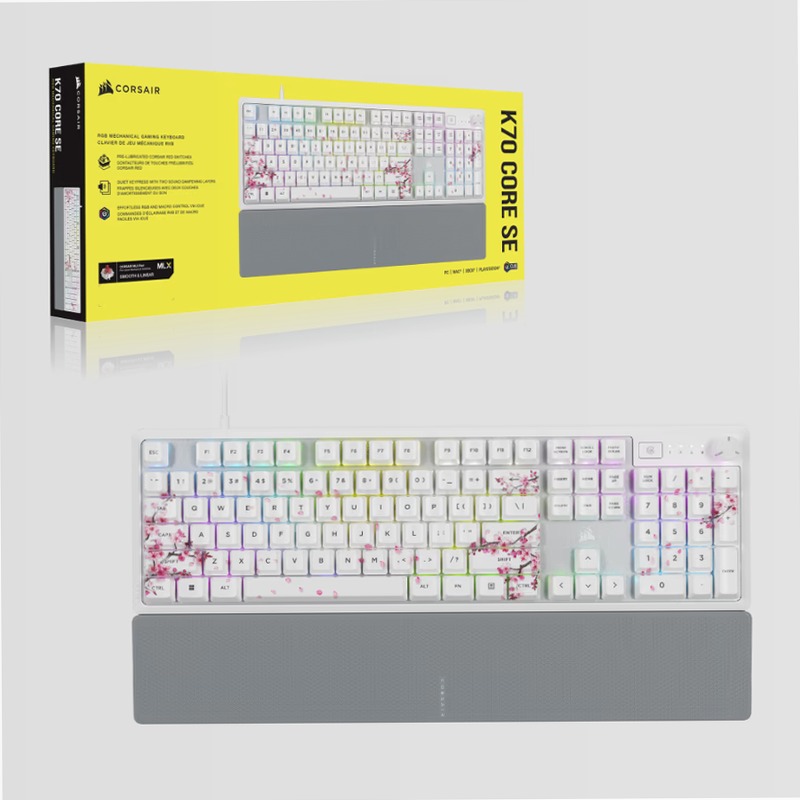 Tastiera Gaming K70 Core SE RGB – Cherry Blossom Meccanica