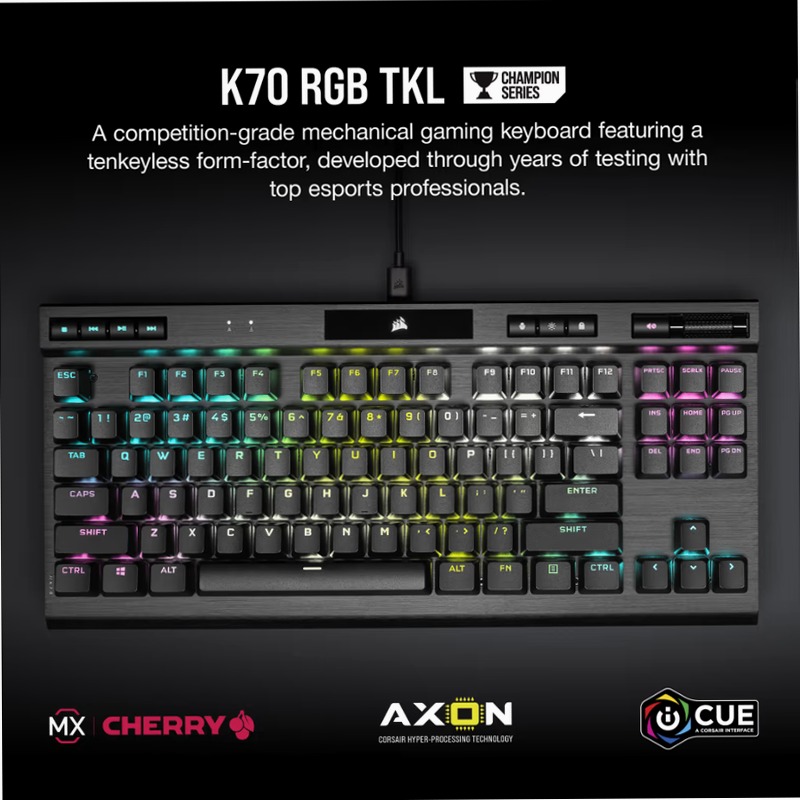 Tastiera Gaming K70 RGB TKL CHAMPION SERIES Meccanica