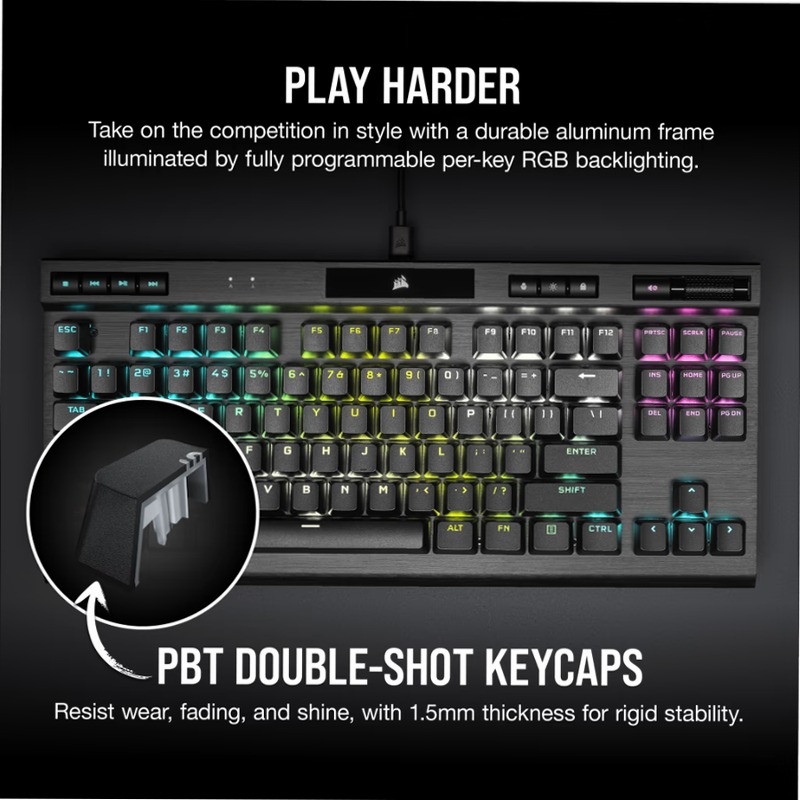 Tastiera Gaming K70 RGB TKL CHAMPION SERIES Meccanica