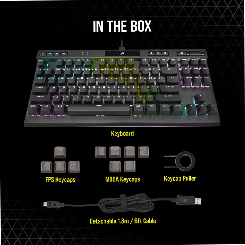 Tastiera Gaming K70 RGB TKL CHAMPION SERIES Meccanica
