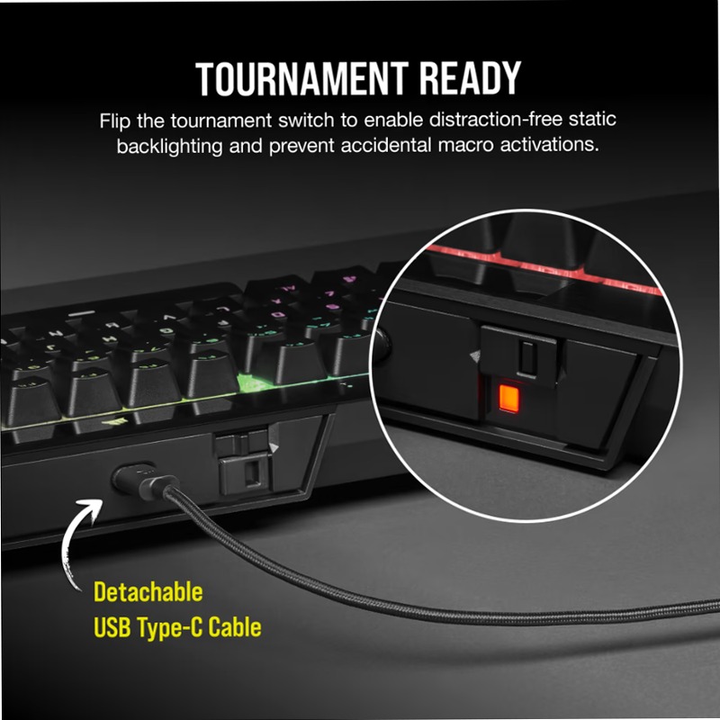Tastiera Gaming K70 RGB TKL CHAMPION SERIES Meccanica