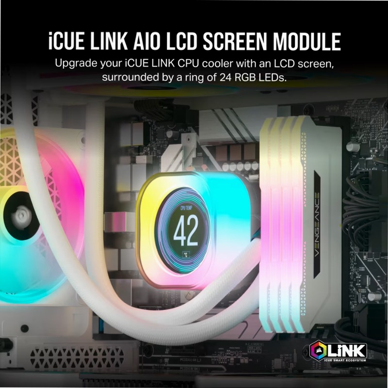 Schermo LCD IPS per CPU iCUE LINK RGB