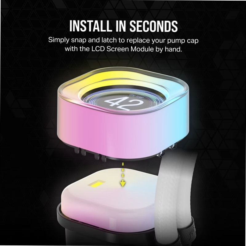 Schermo LCD IPS per CPU iCUE LINK RGB