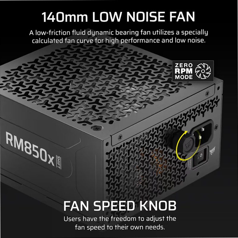 Alimentatore ATX interamente modulare RM850x SHIFT (UE)