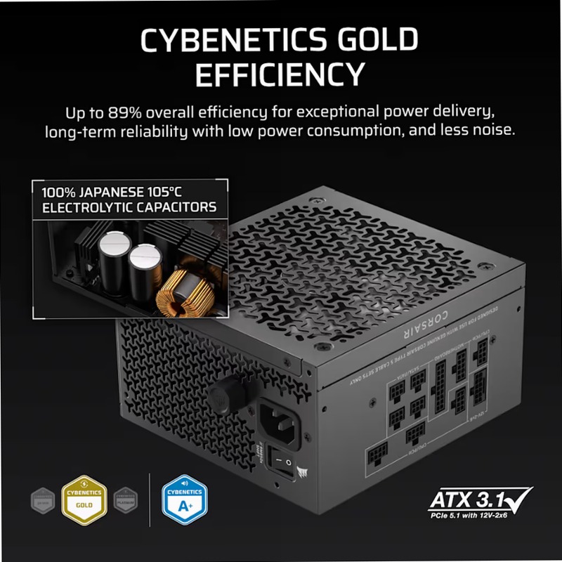 Alimentatore ATX interamente modulare RM850x SHIFT (UE)