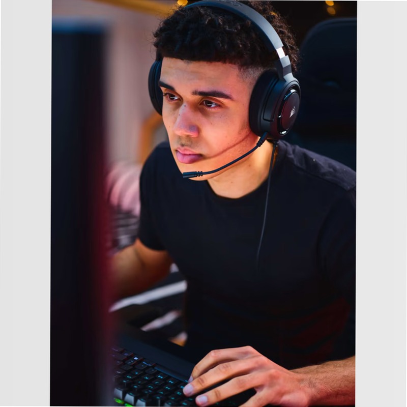 Cuffia Gaming HS45 SURROUND Carbonio Nero