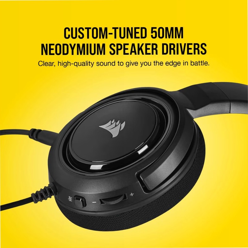 Cuffia Gaming HS45 SURROUND Carbonio Nero