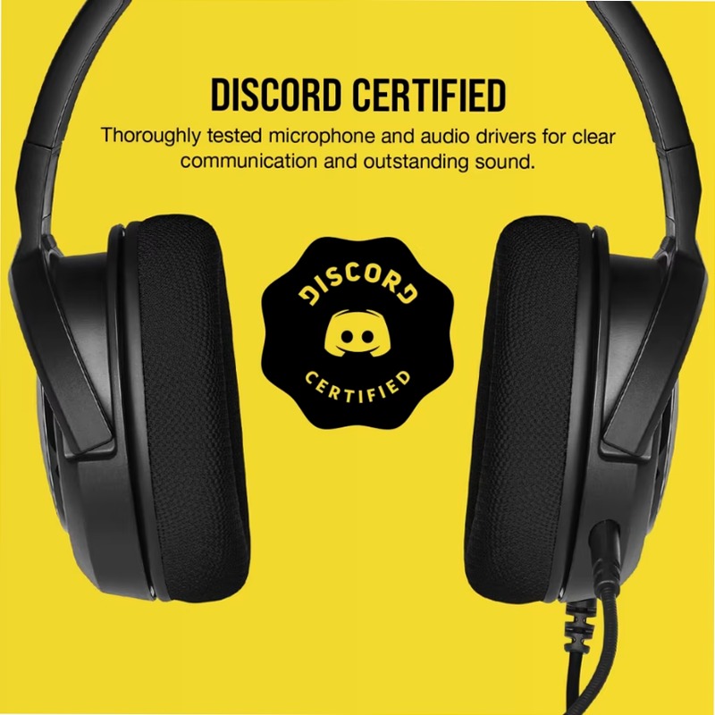Cuffia Gaming HS45 SURROUND Carbonio Nero