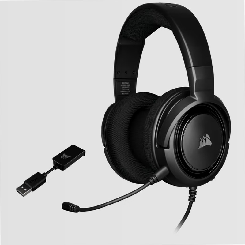 Cuffia Gaming HS45 SURROUND Carbonio Nero