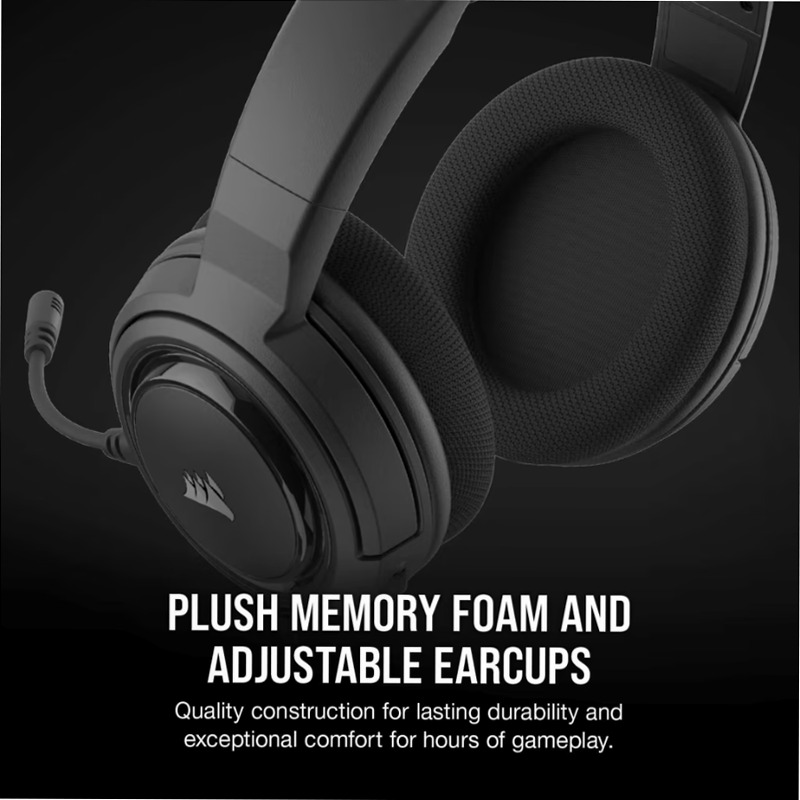 Cuffia Gaming HS45 SURROUND Carbonio Nero