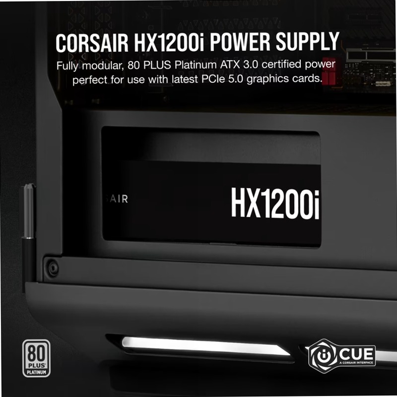 Alimentatore ATX HX1200i interamente modulare