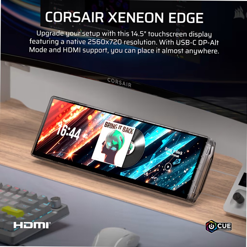 Touchscreen LCD CORSAIR XENEON EDGE da 14,5” - Crystal