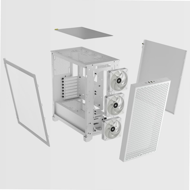 Case PC Mid-Tower 3000D RGB AIRFLOW - Bianco