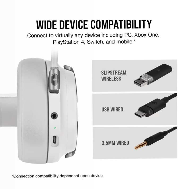 Cuffia Gaming VIRTUOSO RGB Wireless - Bianca