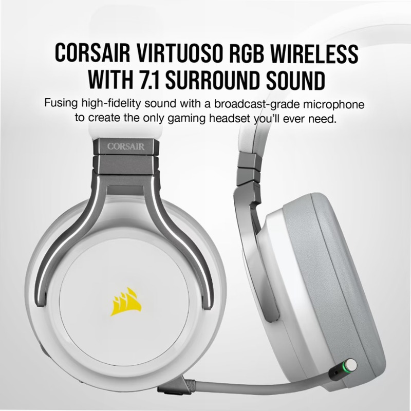 Cuffia Gaming VIRTUOSO RGB Wireless - Bianca