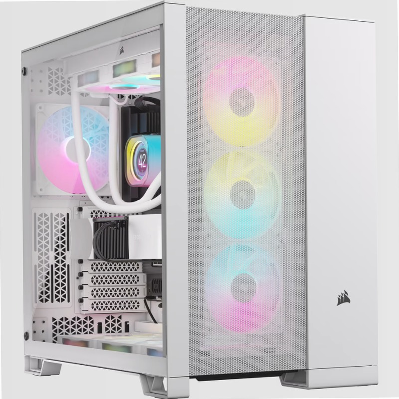 Case PC Mid-Tower a Doppia Camera 6500D AIRFLOW - Bianco
