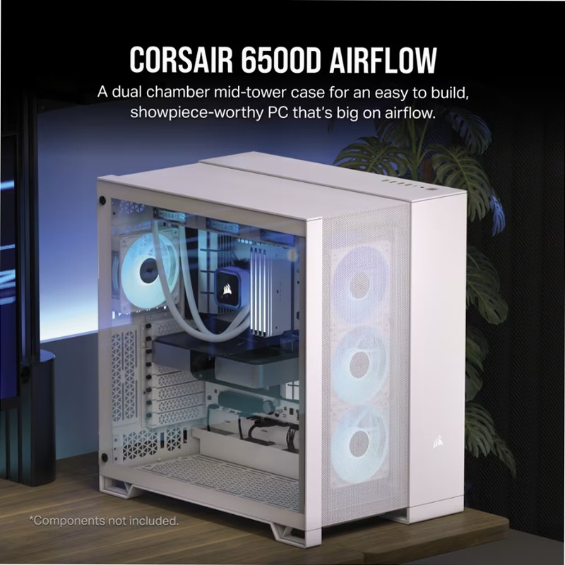 Case PC Mid-Tower a Doppia Camera 6500D AIRFLOW - Bianco