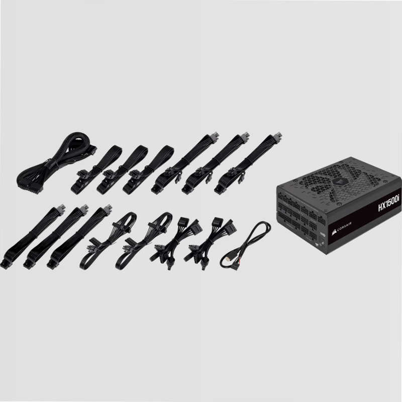 Alimentatore ATX HX1500i interamente modulare ultra-silenzioso