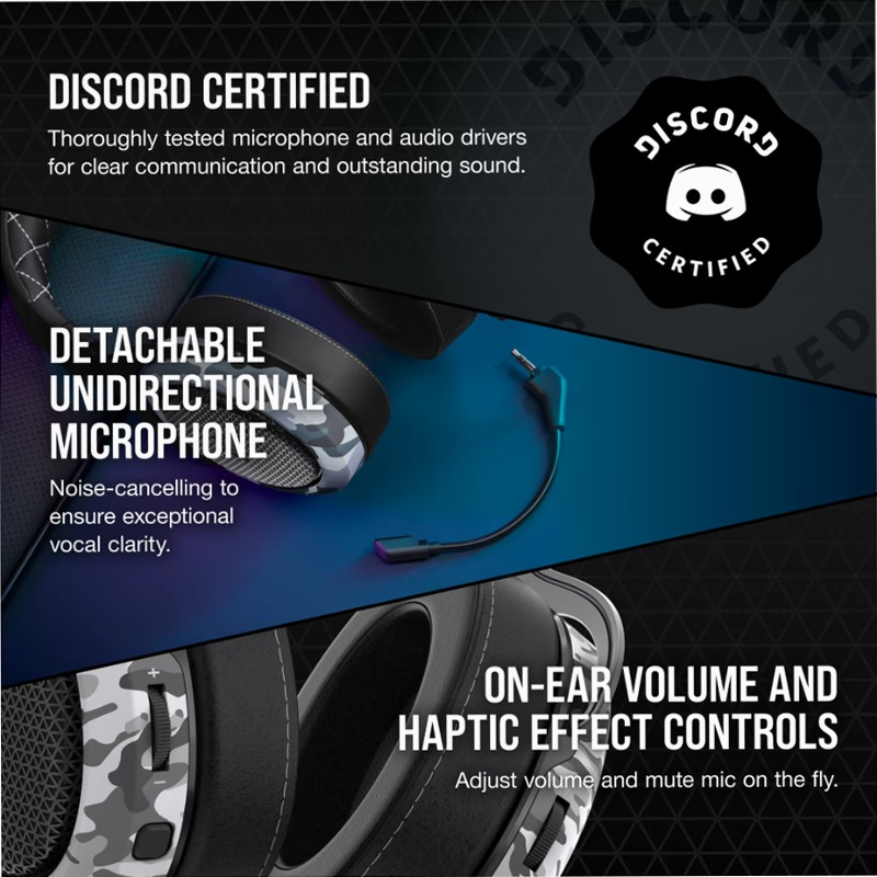 Cuffia Gaming HS60 HAPTIC - CORSAIR