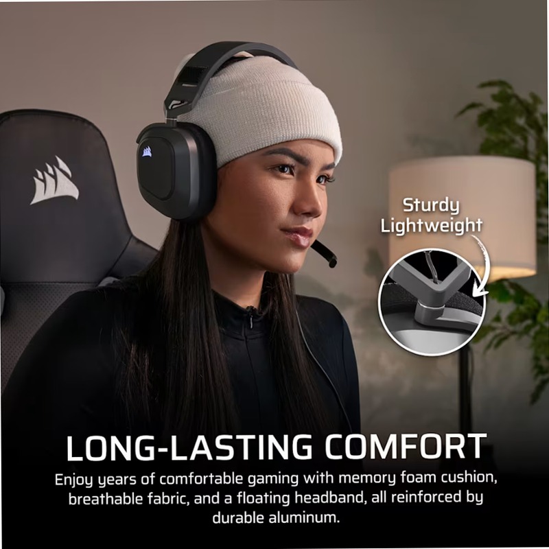 Cuffia gaming con microfono HS80 MAX Premium Wireless per Xbox con audio spaziale