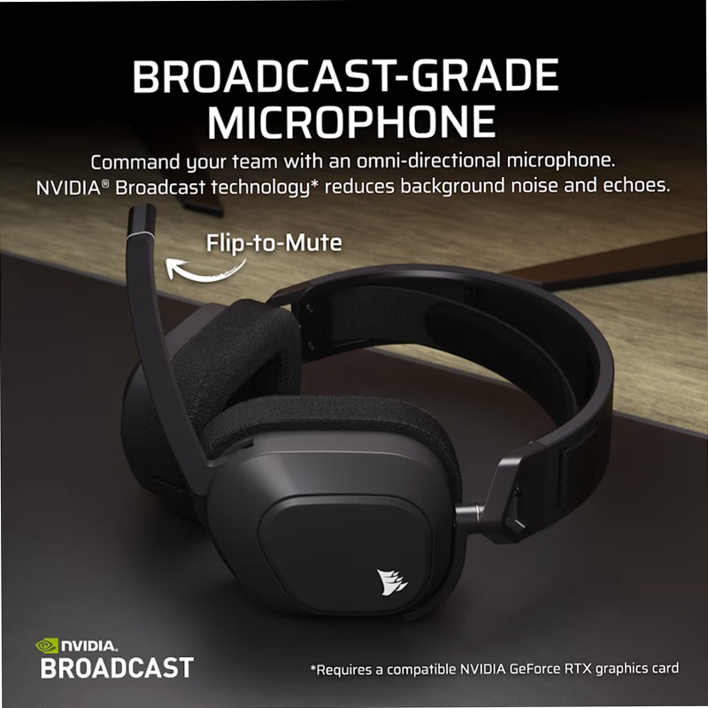 Cuffia gaming con microfono HS80 MAX Premium Wireless per Xbox con audio spaziale