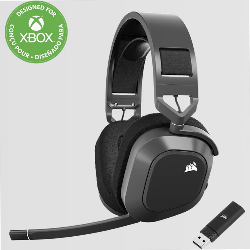 Cuffia gaming con microfono HS80 MAX Premium Wireless per Xbox con audio spaziale