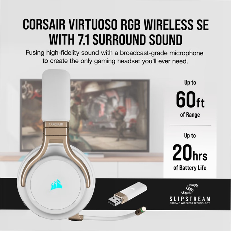 Cuffia Gaming VIRTUOSO RGB Wireless