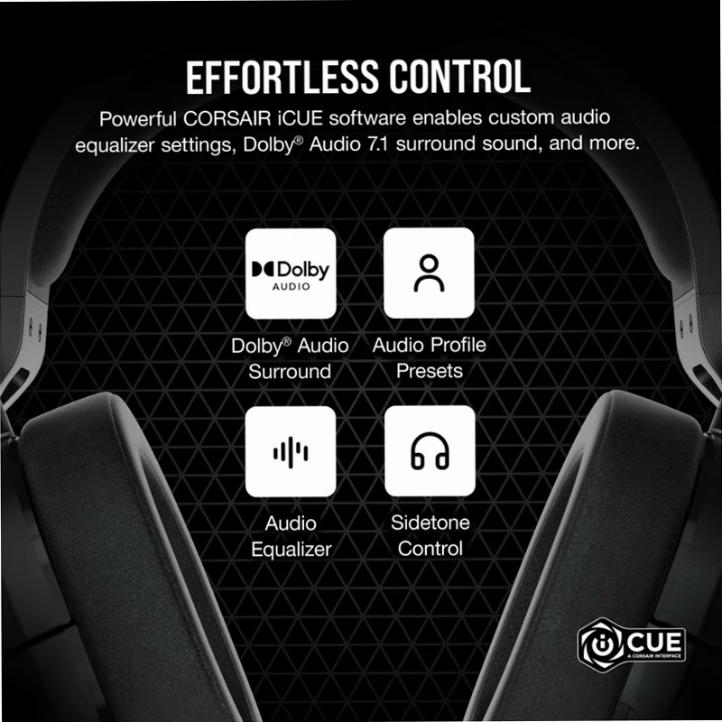 Cuffia Gaming HS55 Carbonio