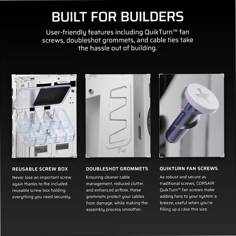 Case per PC mid-tower ad alte prestazioni 5000T - Bianco