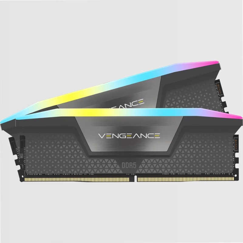VENGEANCE® RGB 16GB (2x8GB) DDR5 DRAM Up To 6000MT/s CL36