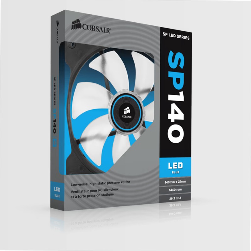 CORSAIR Air Series™ SP140 LED Blue High Static Pressure Fan