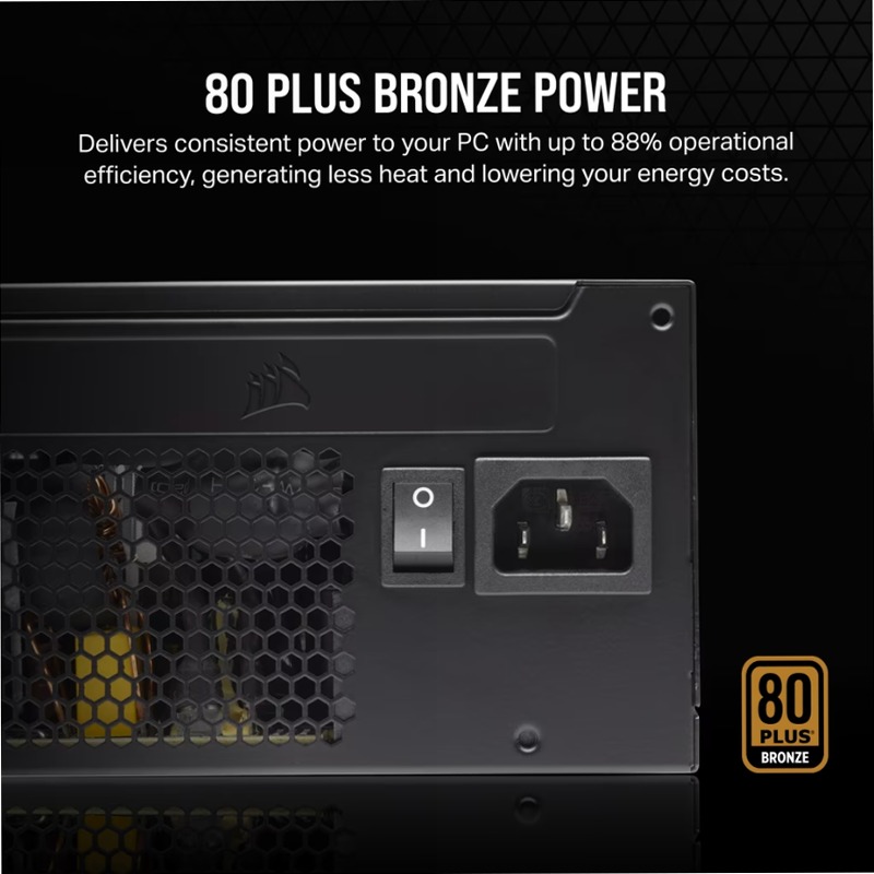Alimentatore ATX CX Series™ CX650 – Certificazione 80 PLUS Bronze Non modulare