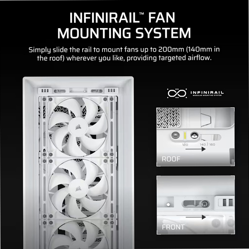 CASE PC MID-TOWER CORSAIR FRAME 5000D RS - BIANCO