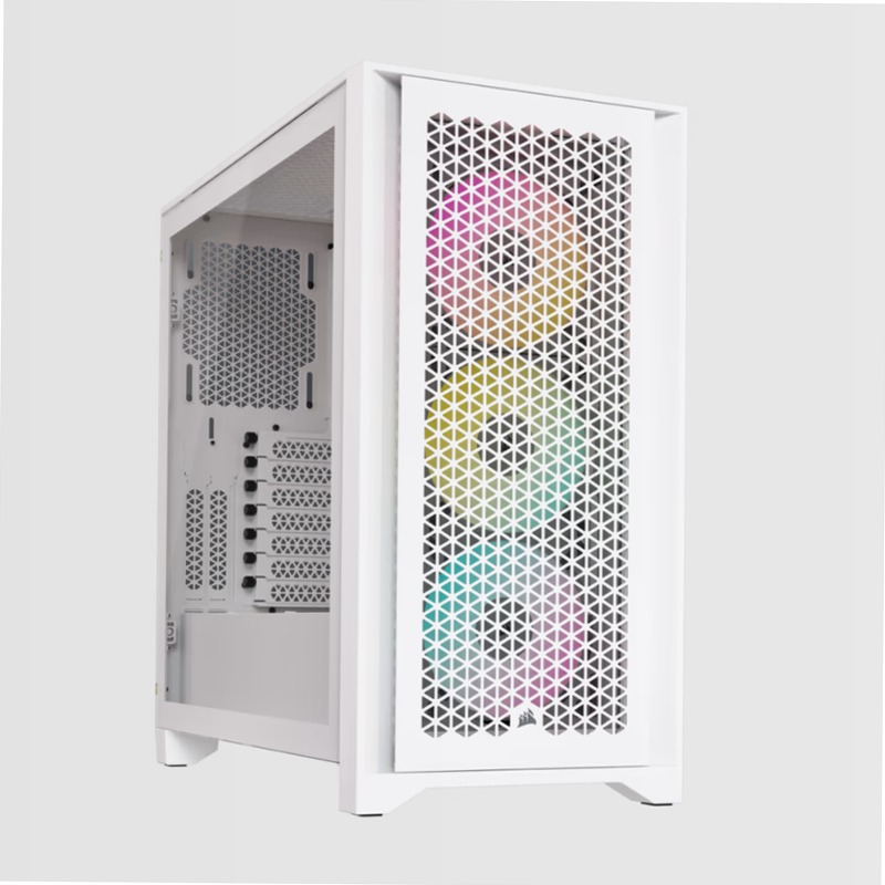 iCUE 4000D RGB AIRFLOW Mid-Tower Case - True White