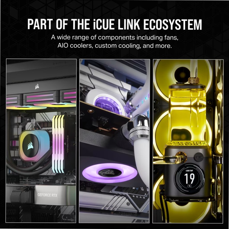 Ventole PWM iCUE LINK RX120 RGB