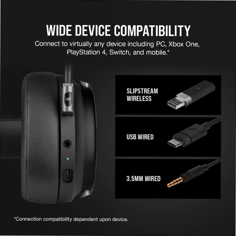 Cuffia Gaming VIRTUOSO RGB Wireless - Nera