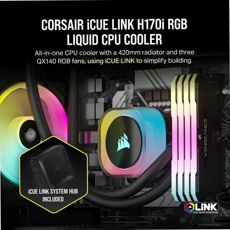 Dissipatore AIO iCUE LINK H170i RGB