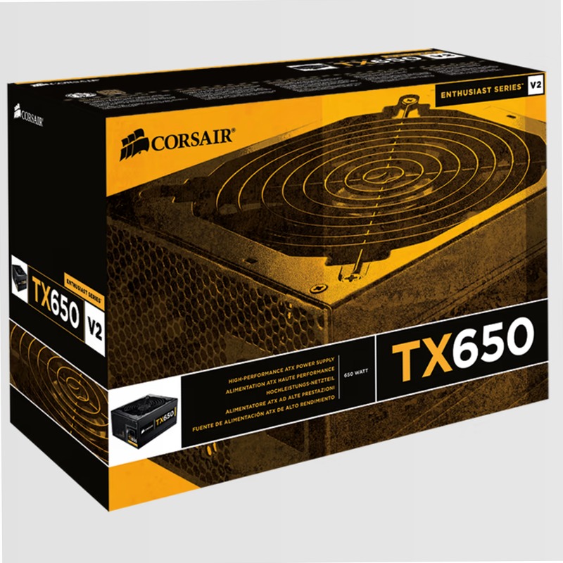 TX650 V2 - Alimentatore Enthusiast Series™ Non modulare
