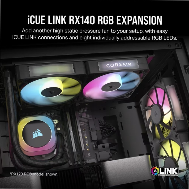 Ventole PWM CORSAIR RX140 RGB