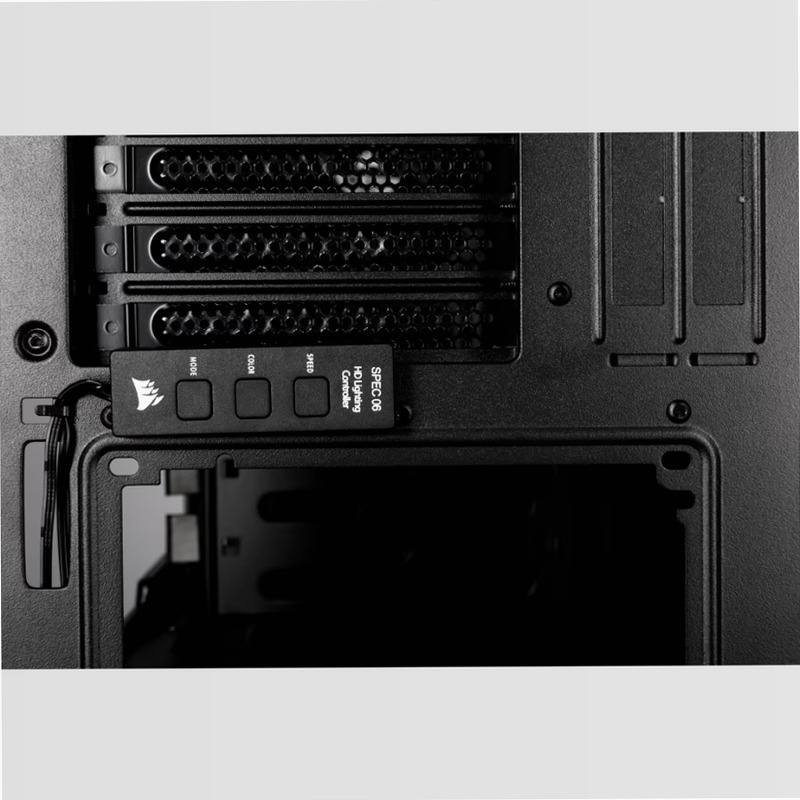 Case Carbide SPEC-06 RGB in vetro temperato — Nero